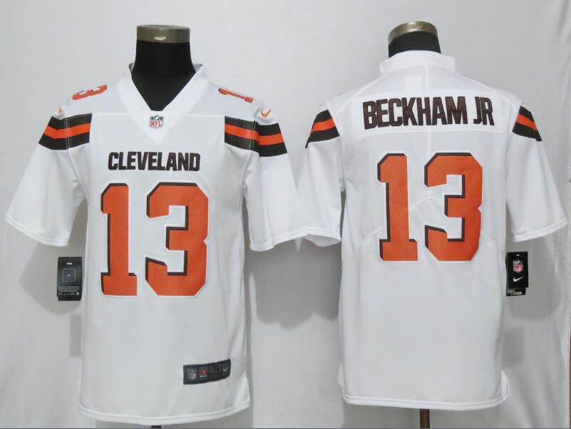 Men Cleveland Browns #13 Beckham jr White Nike Vapor Untouchable Limited Player NFL Jerseys